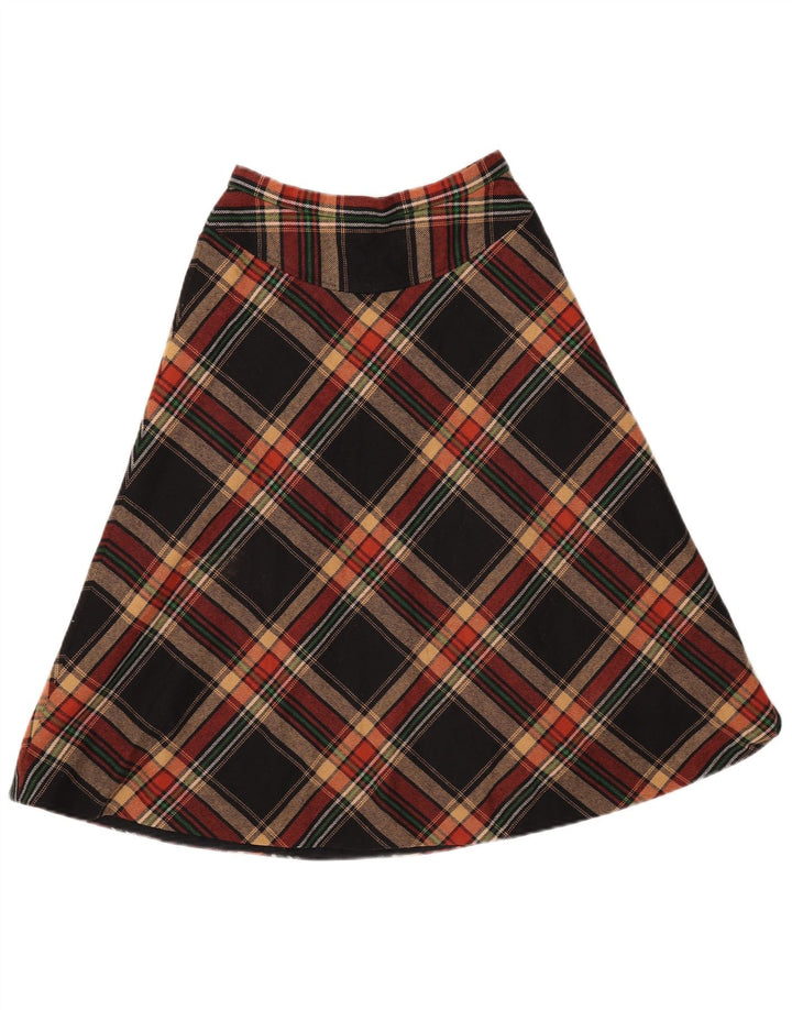 GERARD PASQUIER Fustă A-Line pentru femei W24 XS Poliester cu check negru