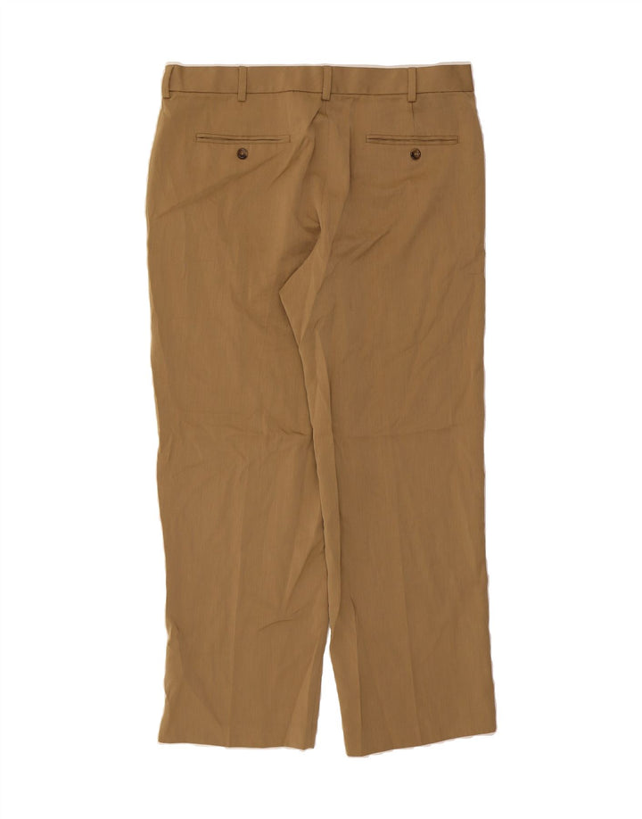 IZOD Mens Straight Chino Trousers W36 L29 Beige Polyester Vintage Izod and Second-Hand Izod from Messina Hembry 