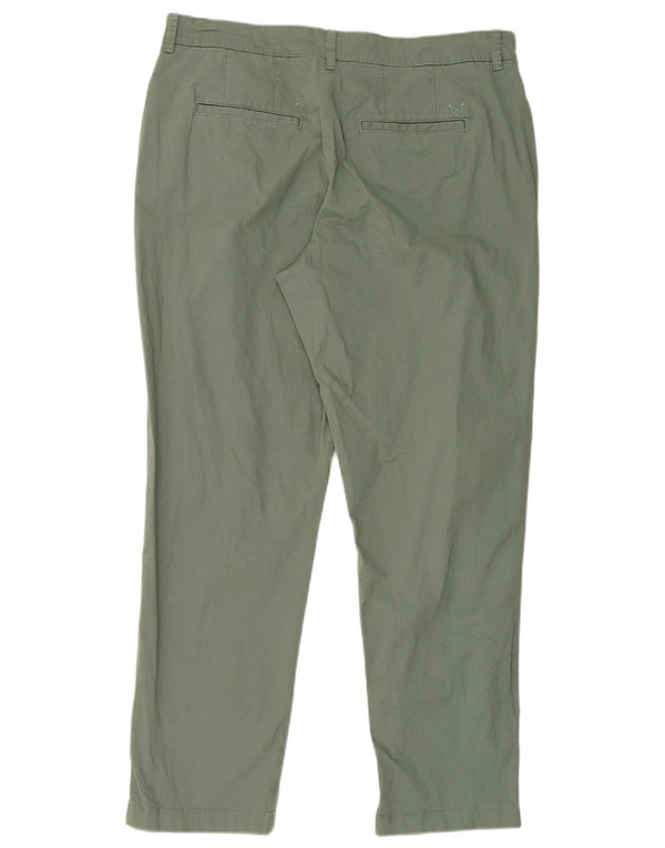 Crew Clothing Pantaloni chino conici pentru femei UK 16 Large W36 L30 Green