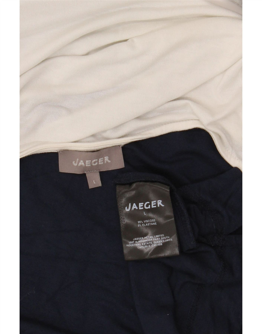 Top femei Jaeger cu mâneci 3/4 UK 16 mare, multicolor, viscoză, bloc de culoare