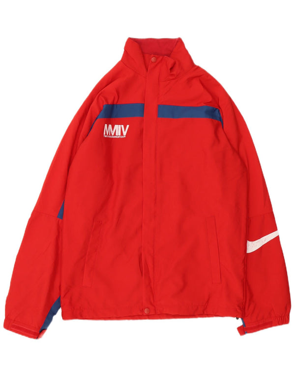 Jachetă de ploaie grafică Nike pentru bărbați UK 36, roșu mic, poliester color bloc