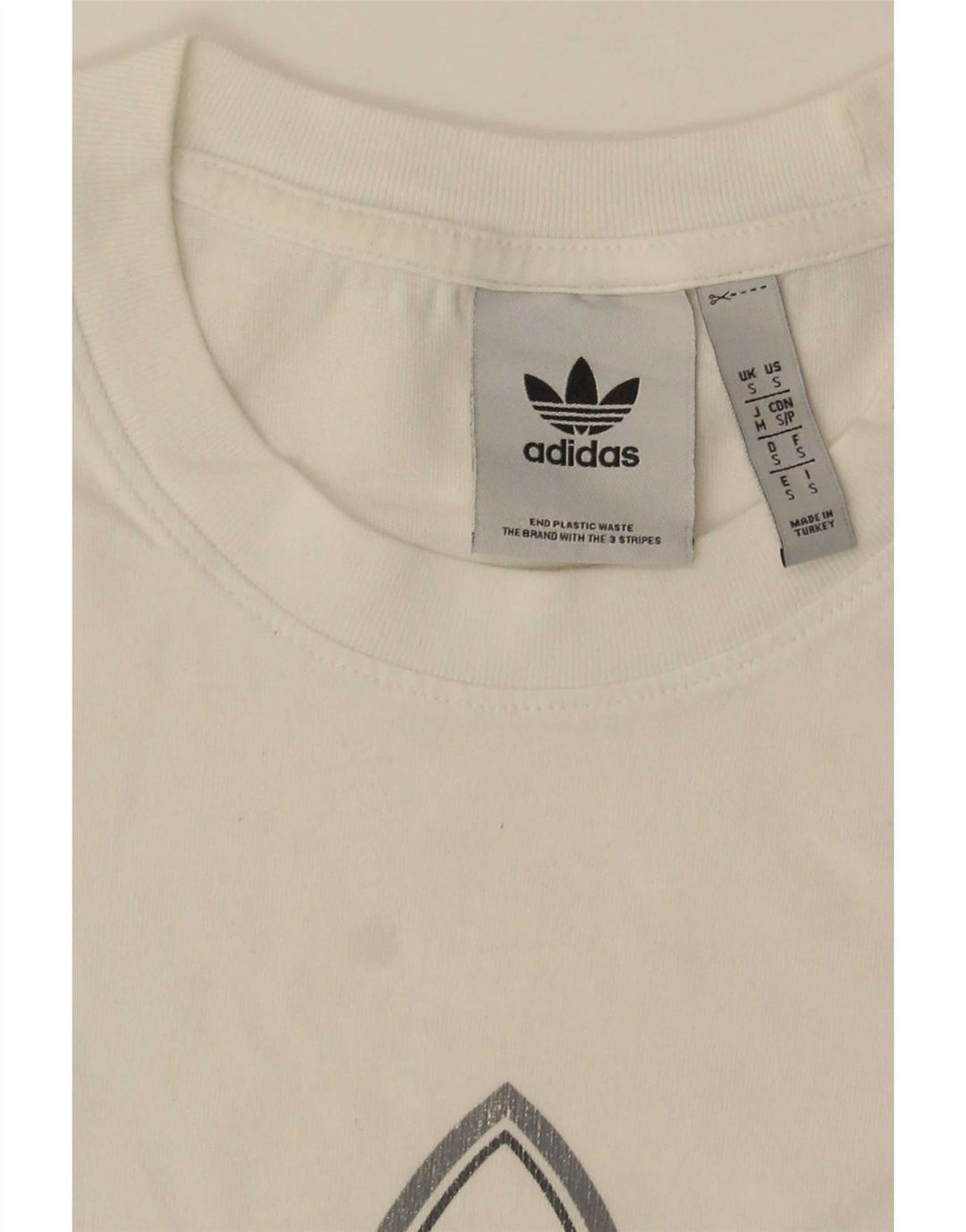 Tricou grafic pentru bărbați Adidas Top mic alb