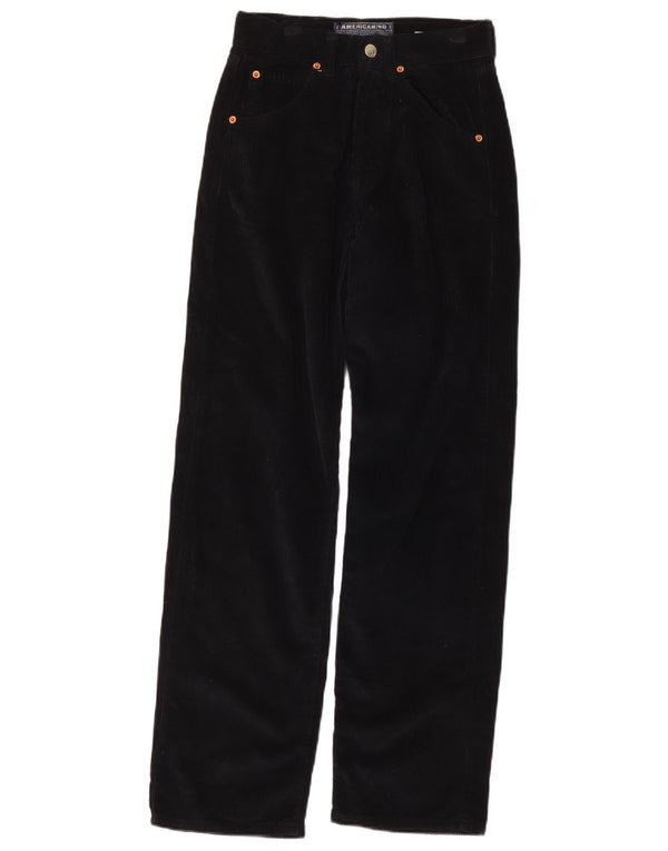 Pantaloni drepti din velur pentru femei Americanino W28 L30 bumbac negru