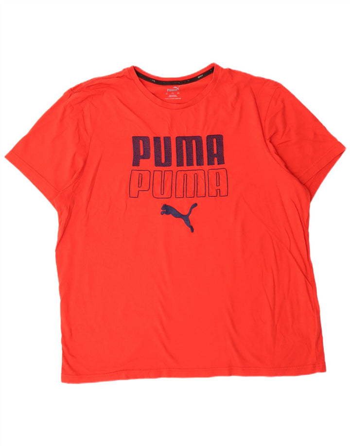 Tricou grafic PUMA pentru bărbați Top 2XL bumbac roșu