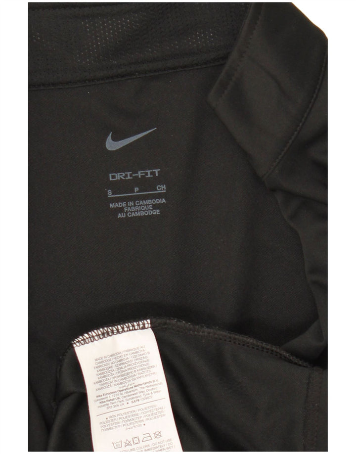 Jachetă de trening Nike Dri Fit Loose Fit pentru bărbați, poliester negru mic