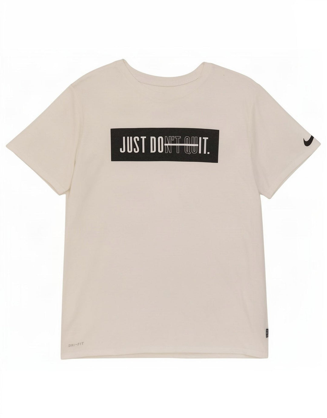 Tricou grafic Nike pentru bărbați, cu croială atletică, poliester mediu alb