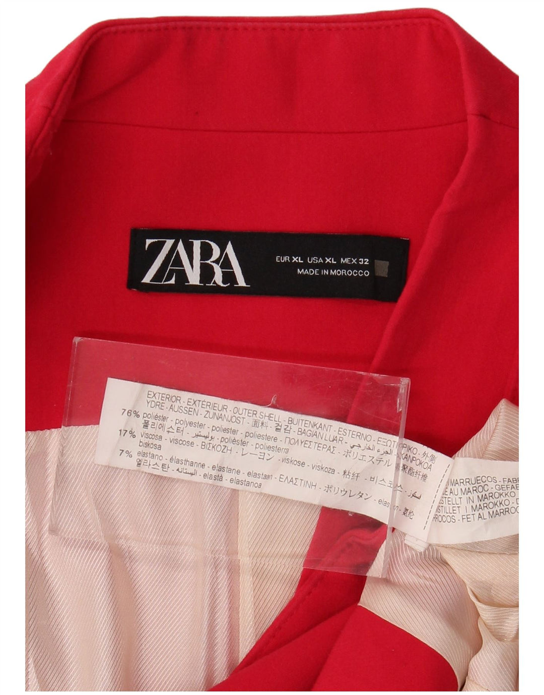 Blazer pentru femei Zara UK 18 XL poliester roz
