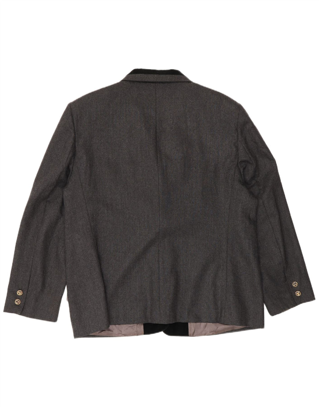 Roccobarocco Jachetă pentru femei cu 3 nasturi, UK 18 XL, lână color bloc, gri