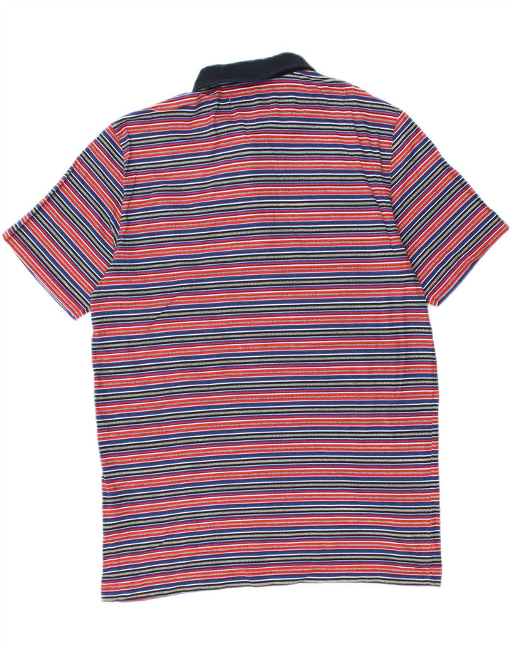 Tricou polo pentru bărbați Penguin, bumbac cu dungi multicolore medii