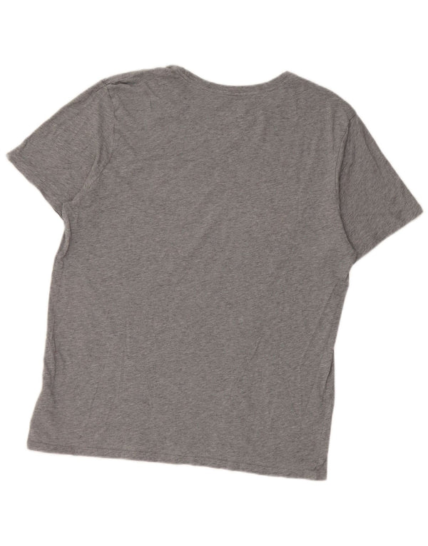 Tricou grafic Nike pentru femei Top UK 16 mare bumbac gri
