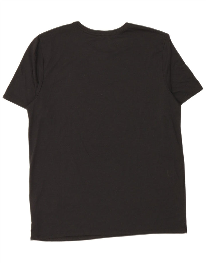 Tricou grafic Nike Dri Fit pentru bărbați Top mare din poliester negru