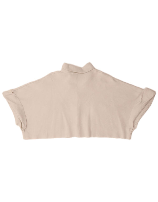 Top cardigan supradimensionat pentru femei Zara UK 10 Small White Viscose