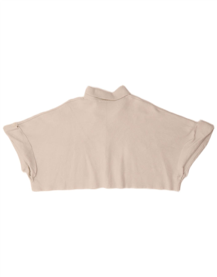 Top cardigan supradimensionat pentru femei Zara UK 10 Small White Viscose