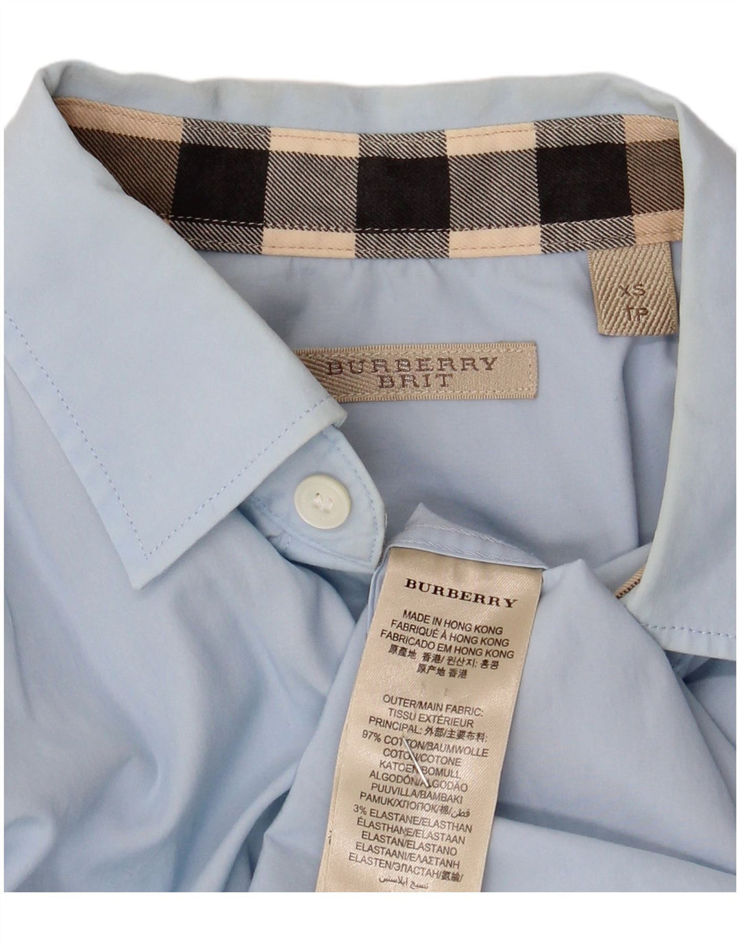 Cămașă pentru bărbați Burberry XS Blue Bumbac