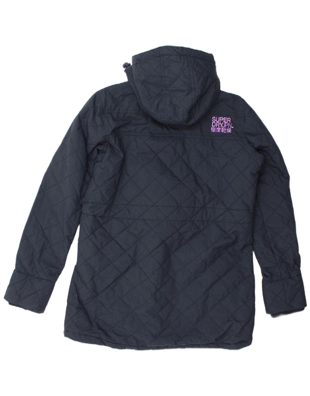 Jachetă parka cu glugă Windparka pentru femei SUPERDRY UK 18 XL Nailon bleumarin
