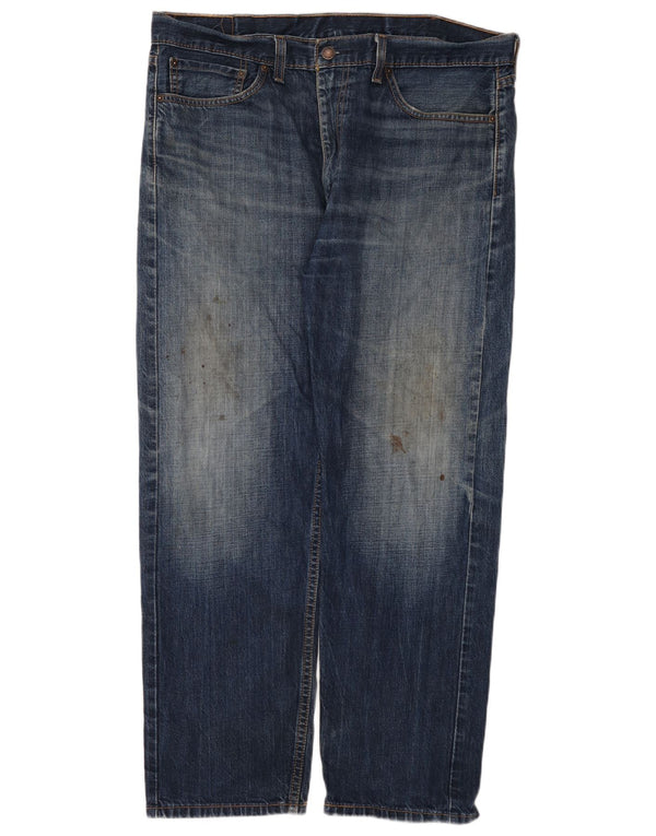 Blugi drepti pentru bărbați Levi's 505 W38 L30 Bumbac albastru