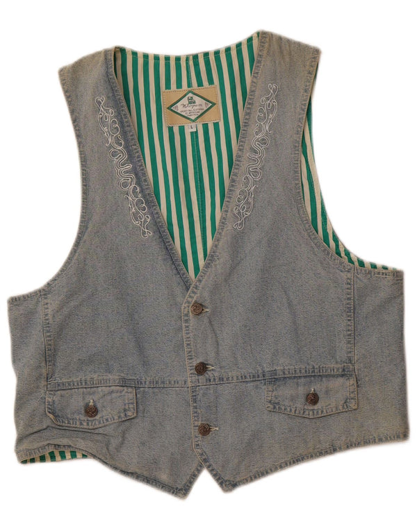 WAMPUM vestă pentru femei UK 16 mare, albastru, bumbac