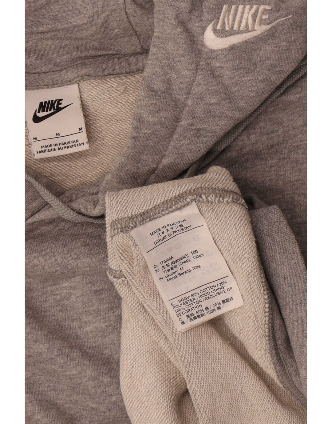Pulover Nike pentru bărbați, bumbac, gri mediu