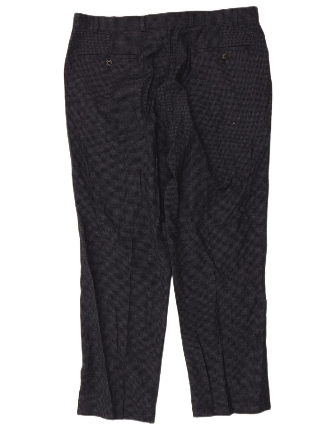 Marks & Spencer Pantaloni de costum croiți pentru bărbați W36 L29 Gri Houndstooth