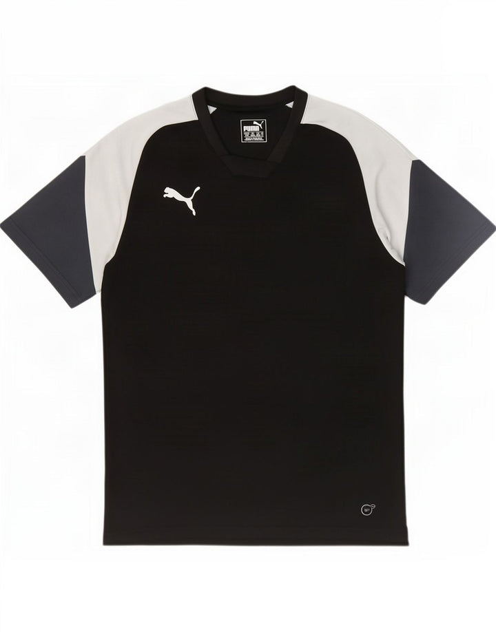 Tricou pentru bărbați Puma Top Mediu Negru Poliester Bloc de culoare