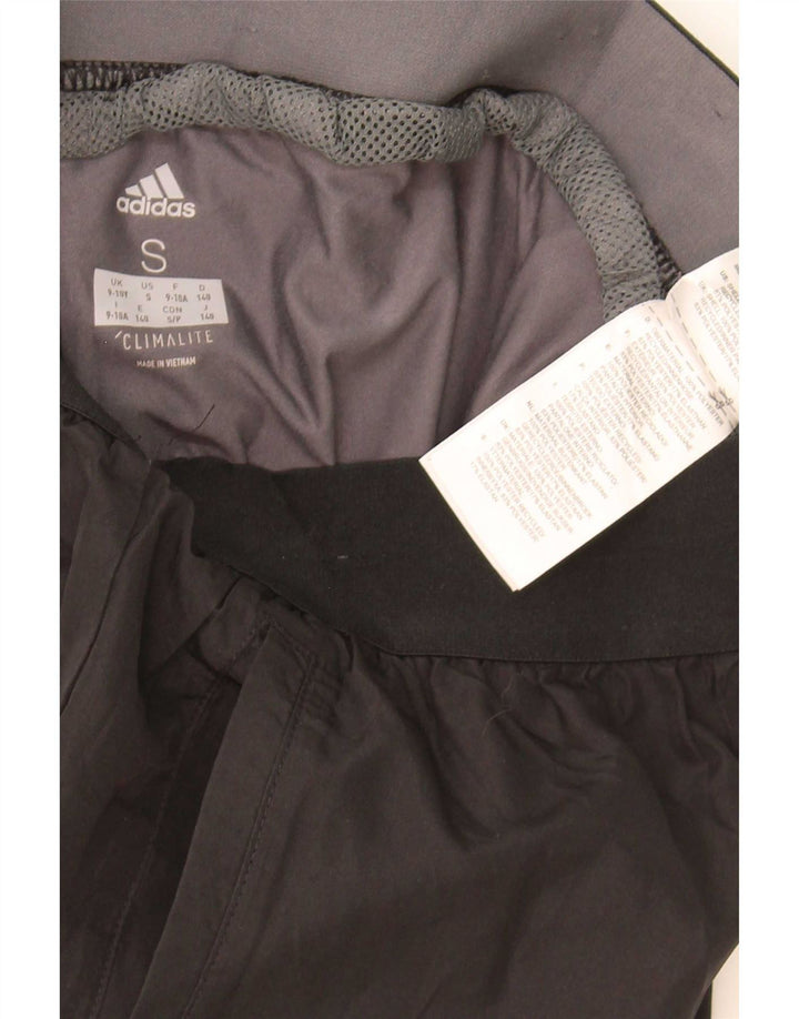 Pantaloni scurți sport adidas Climalite pentru băieți 9-10 ani poliester negru mic