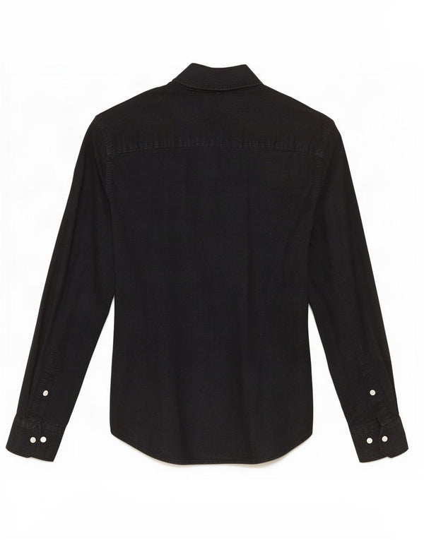 Cămașă pentru bărbați Tommy Hilfiger Slim Fit Medium Black Bumbac Classic