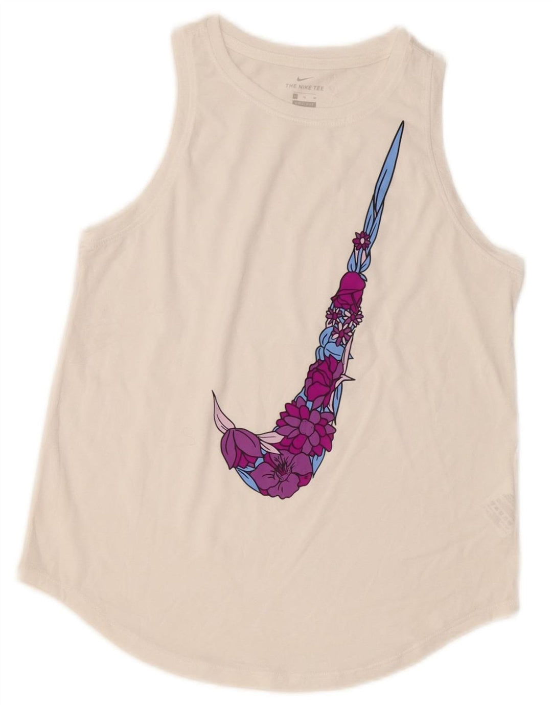 NIKE Fete Dri Fit Graphic Vest Vest Top 13-14 Ani XL Poliester Alb