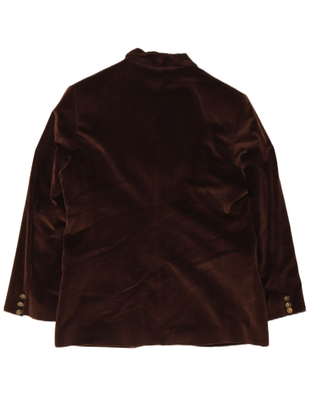 Blazer Vintage pentru femei din catifea cu 3 nasturi EU 44 XL Lână maro