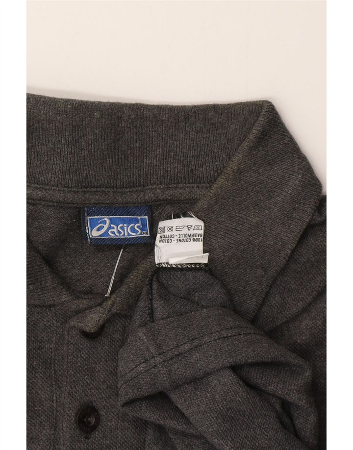 Tricou polo pentru bărbați ASICS, mare, gri bumbac