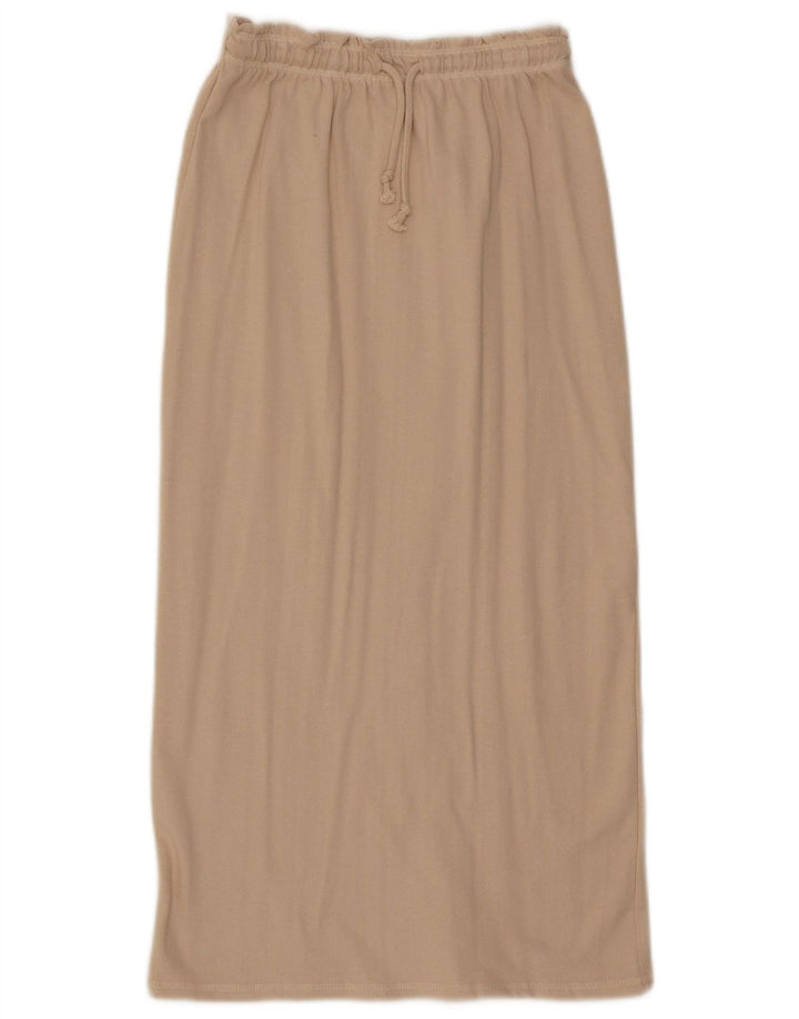 Fusta Midi Zara Femei Mic W26 Bej Bumbac