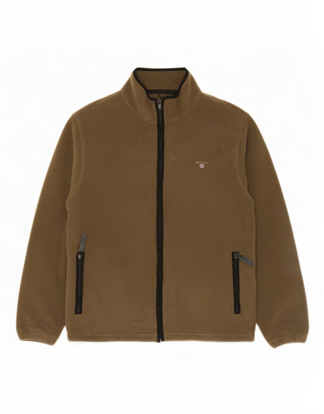 Jachetă fleece pentru bărbați Gant UK 38 Medium Kaki Poliester