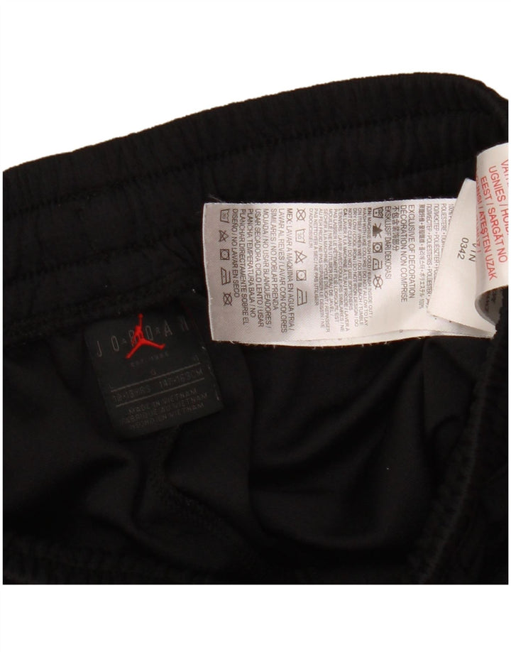Pantaloni scurți sport Jordan pentru băieți 12-13 ani, mari, negru, poliester color bloc