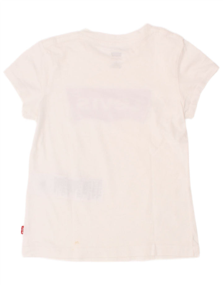 Tricou grafic Levi's pentru baieti Top 4-5 ani bumbac alb