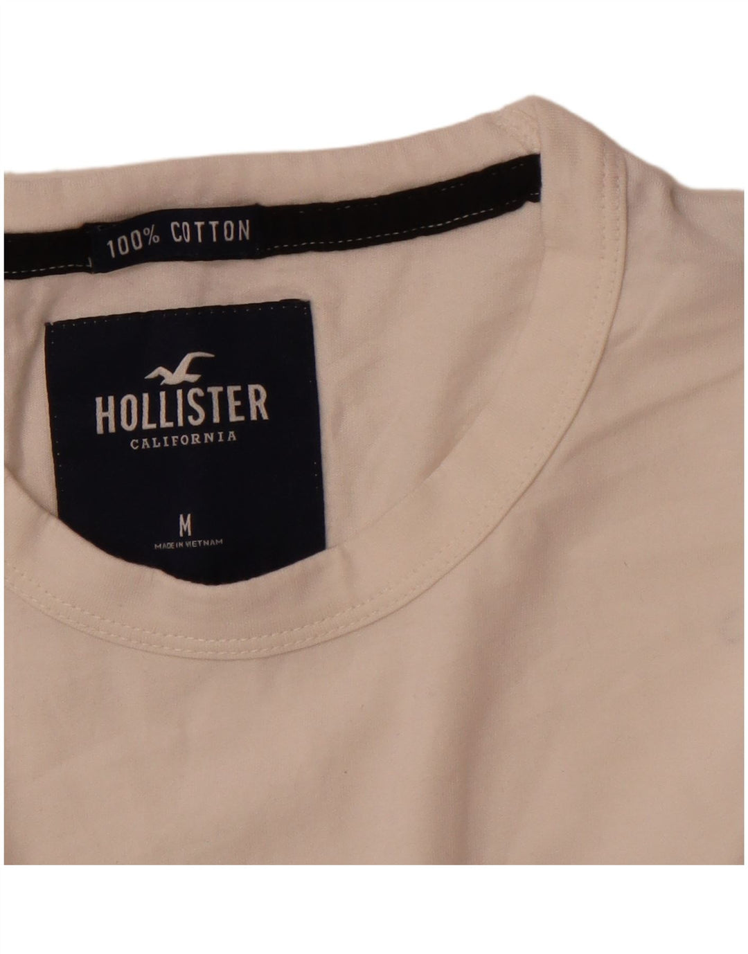 Top grafic pentru bărbați HOLLISTER cu mânecă lungă, alb mediu, bumbac color-bloch
