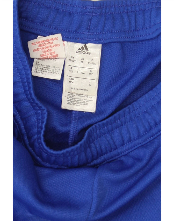 Pantaloni de trening Climacool ADIDAS pentru baieti 11-12 ani poliester albastru