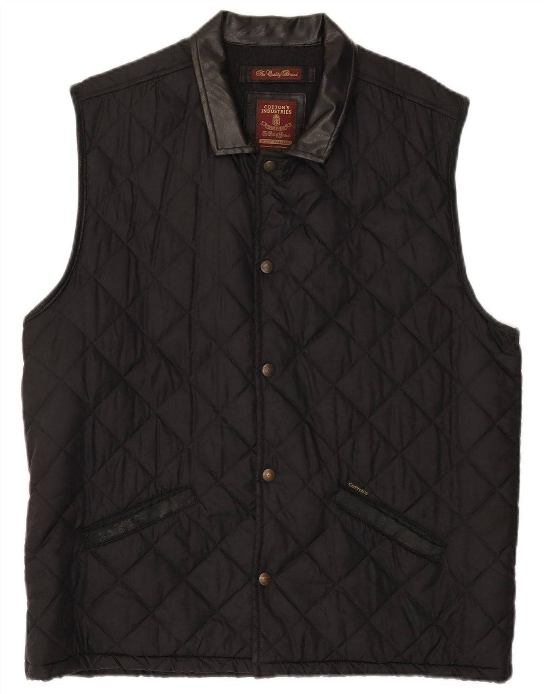 Gilet matlasat pentru bărbați Cotton's Industries UK 38 Medium Black
