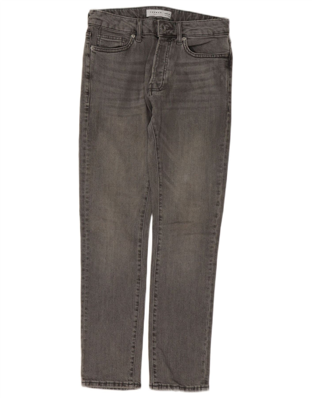 Blugi slim pentru bărbați Topman W28 L30 bumbac gri