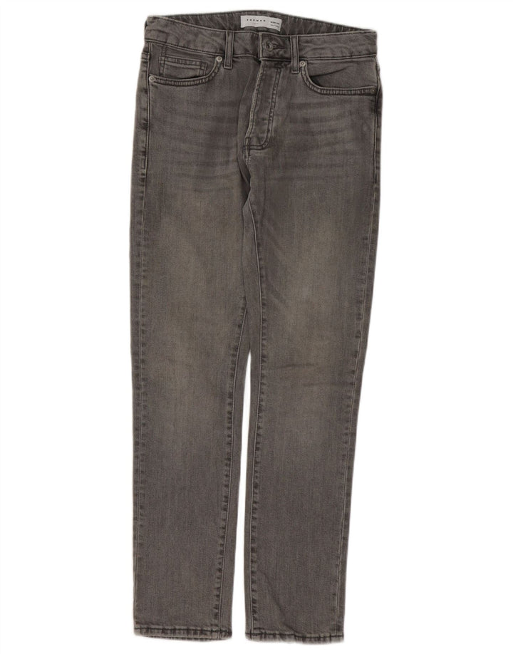Blugi slim pentru bărbați Topman W28 L30 bumbac gri