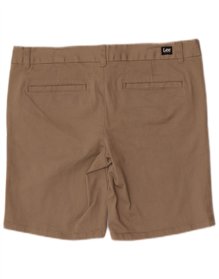 Pantaloni scurți chino pentru femei Lee US 13 Large W34 Brown Bumbac