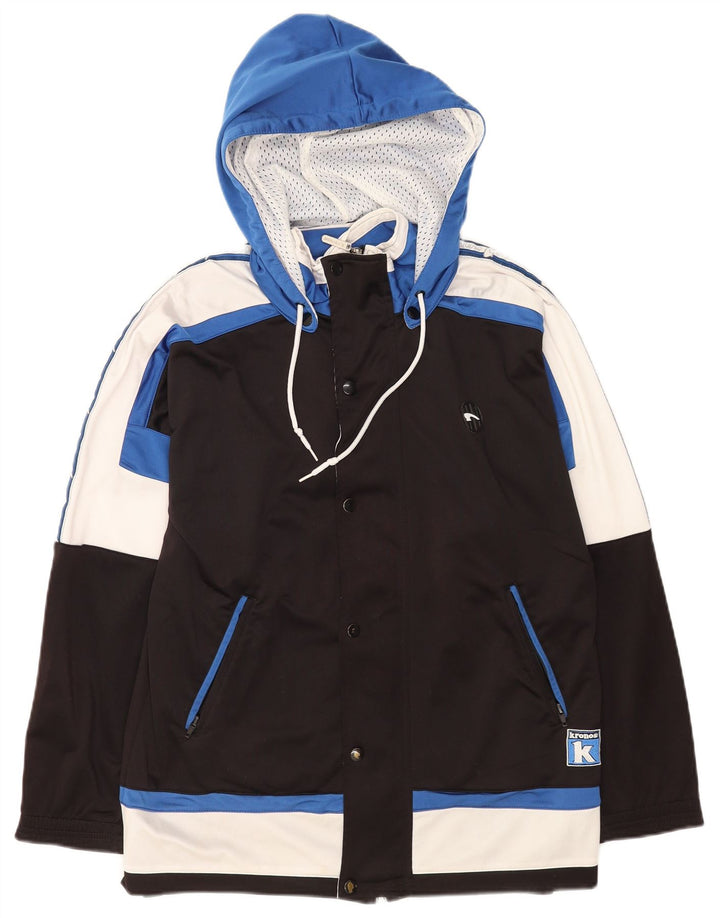 Jachetă de trening Kronos pentru bărbați, cu glugă, poliester negru mediu