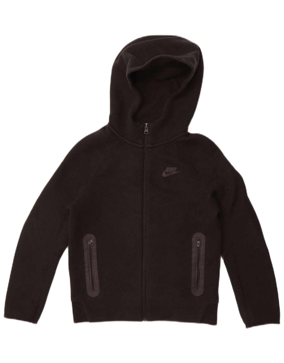 Pulover Nike pentru băieți, cu fermoar, 10-11 ani, bumbac negru mediu