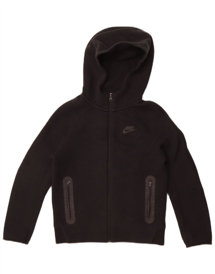 Pulover Nike pentru băieți, cu fermoar, 10-11 ani, bumbac negru mediu