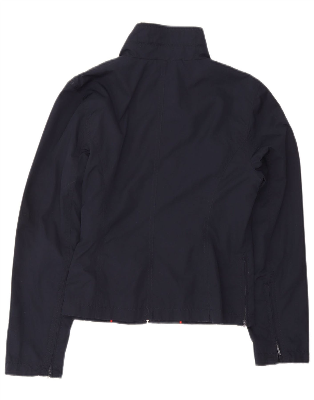 Jachetă bomber crop pentru femei Tommy Hilfiger UK 12 Poliester mediu albastru bleumarin