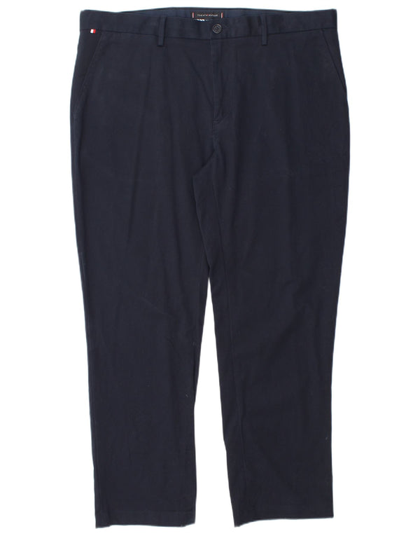 Pantaloni chino drepți pentru bărbați Tommy Hilfiger L36 L27 Bumbac bleumarin