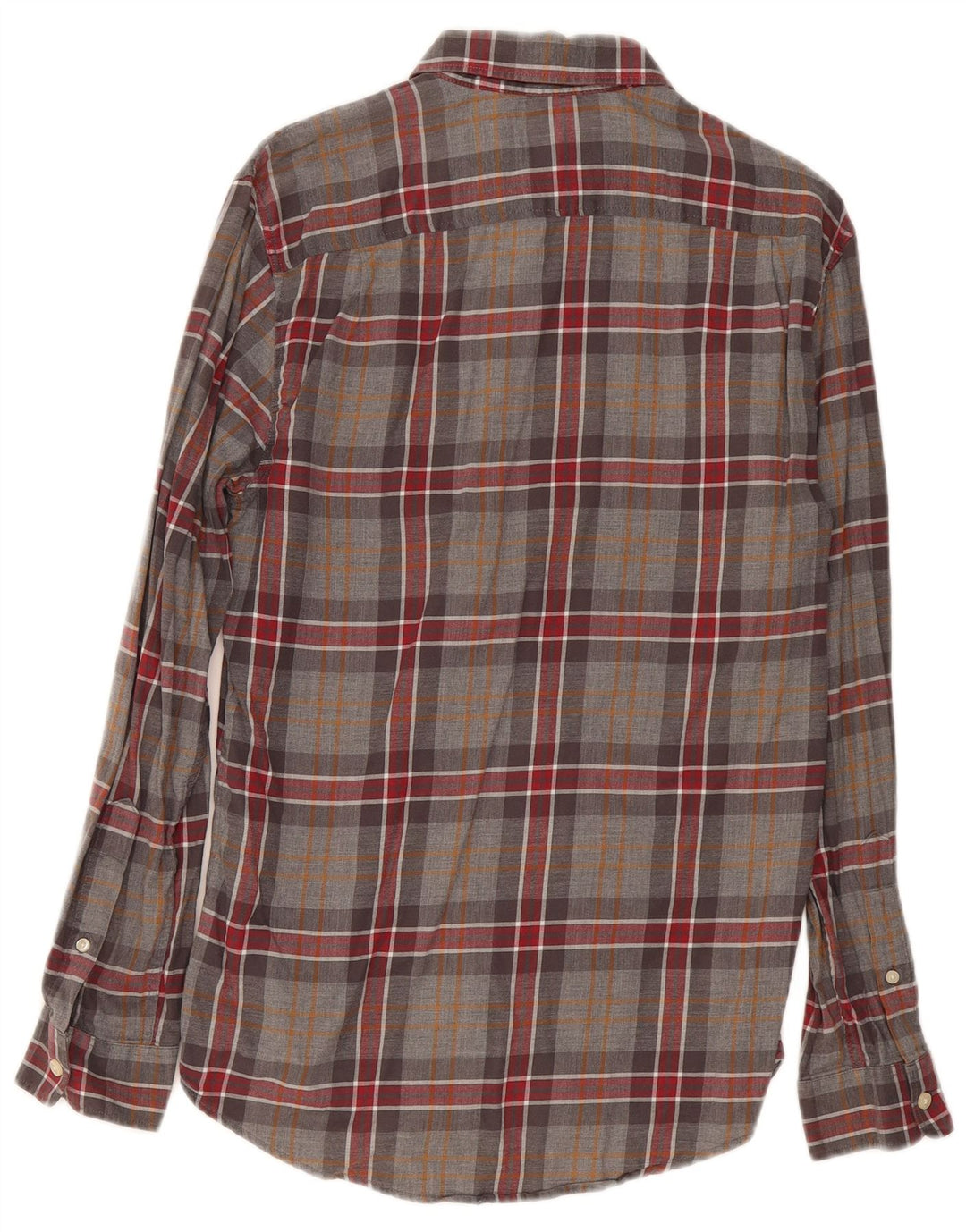 Cămașă de flanel Jack Wills pentru bărbați, bumbac în carouri gri mic