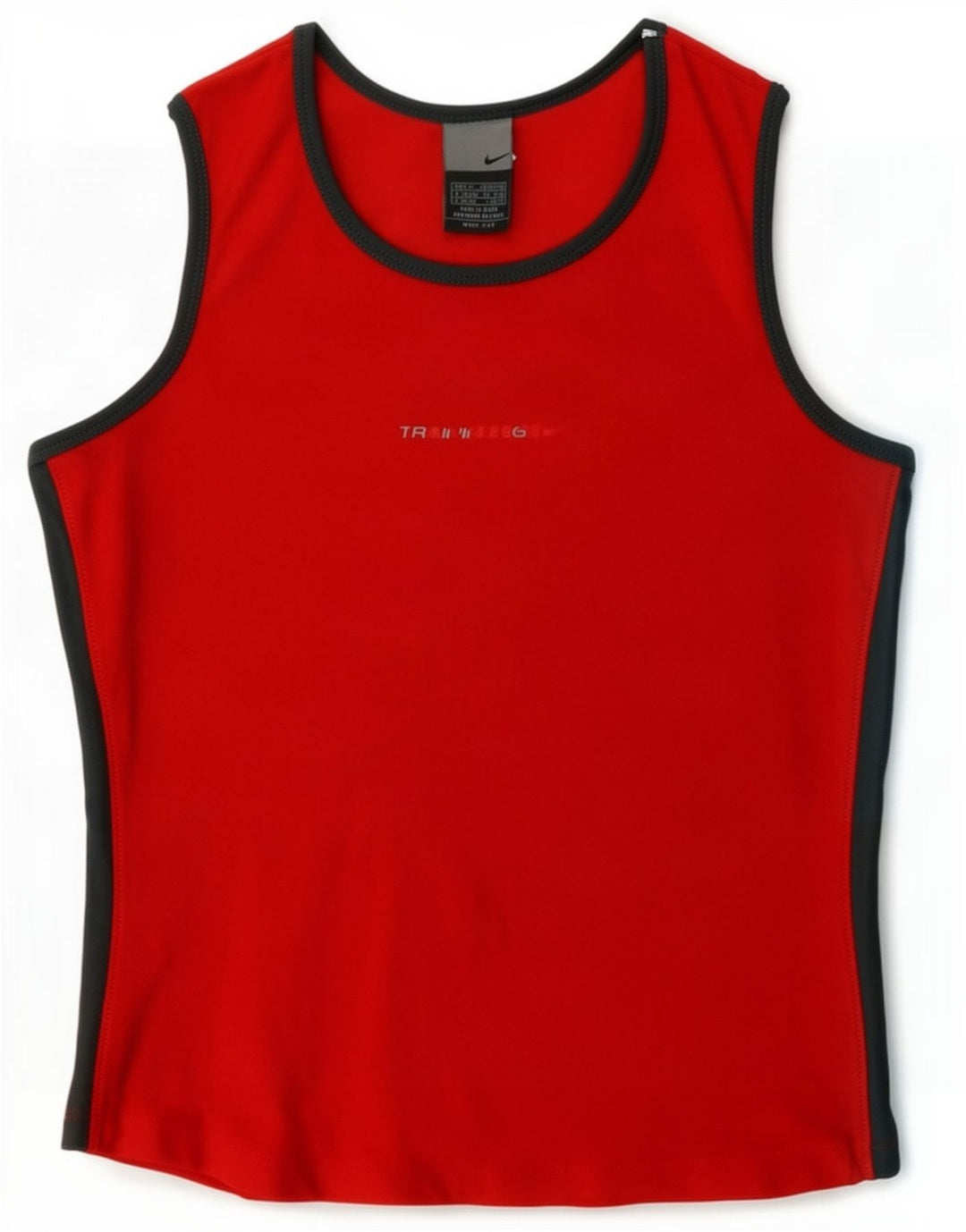 Top cu vestă grafică Nike pentru femei UK 10/12 Medium Red Colorblock