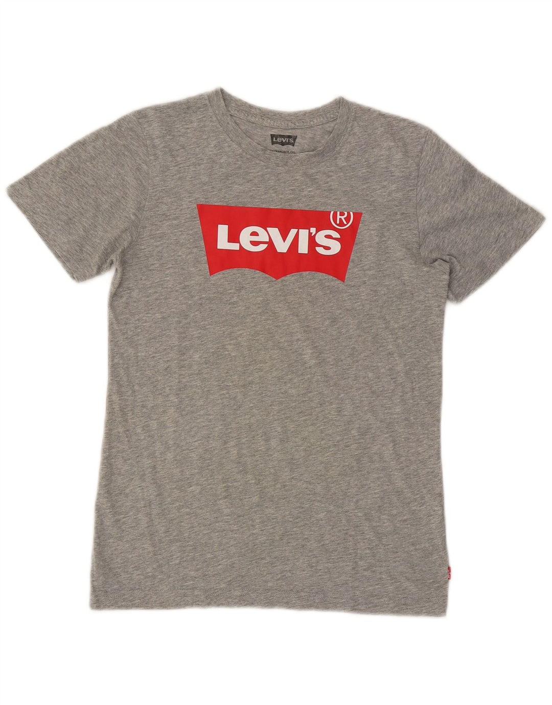 Tricou cu grafic Levi's pentru băieți Top 13-14 ani, gri pete