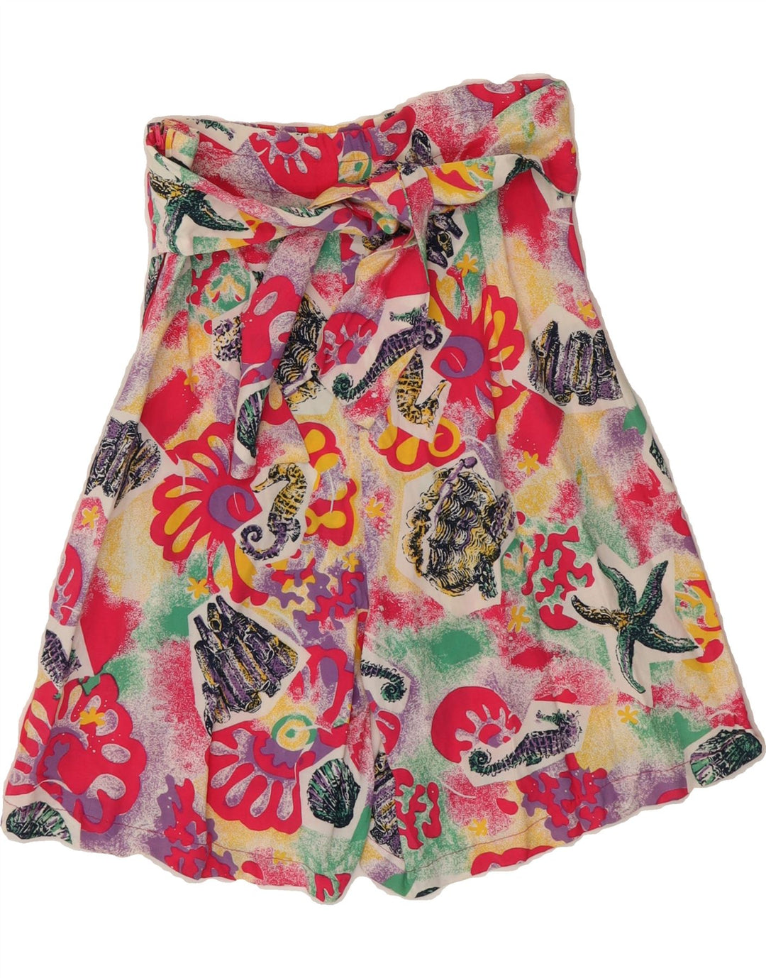 VINTAGE Womens High Waist Casual Shorts W29 Medium Multicoloured Vintage Vintage and Second-Hand Vintage from Messina Hembry 