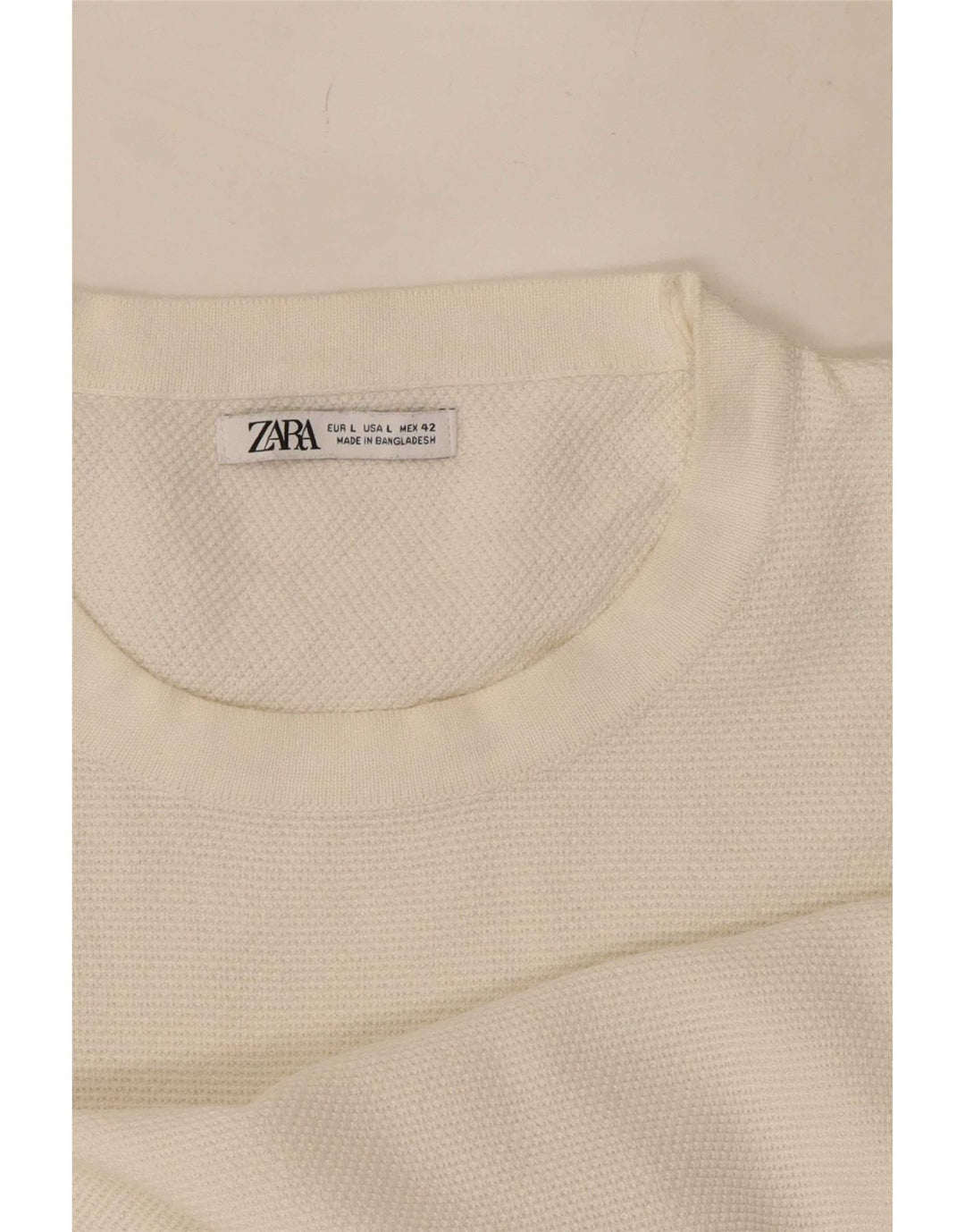 Tricou pentru bărbați Zara Top mare alb