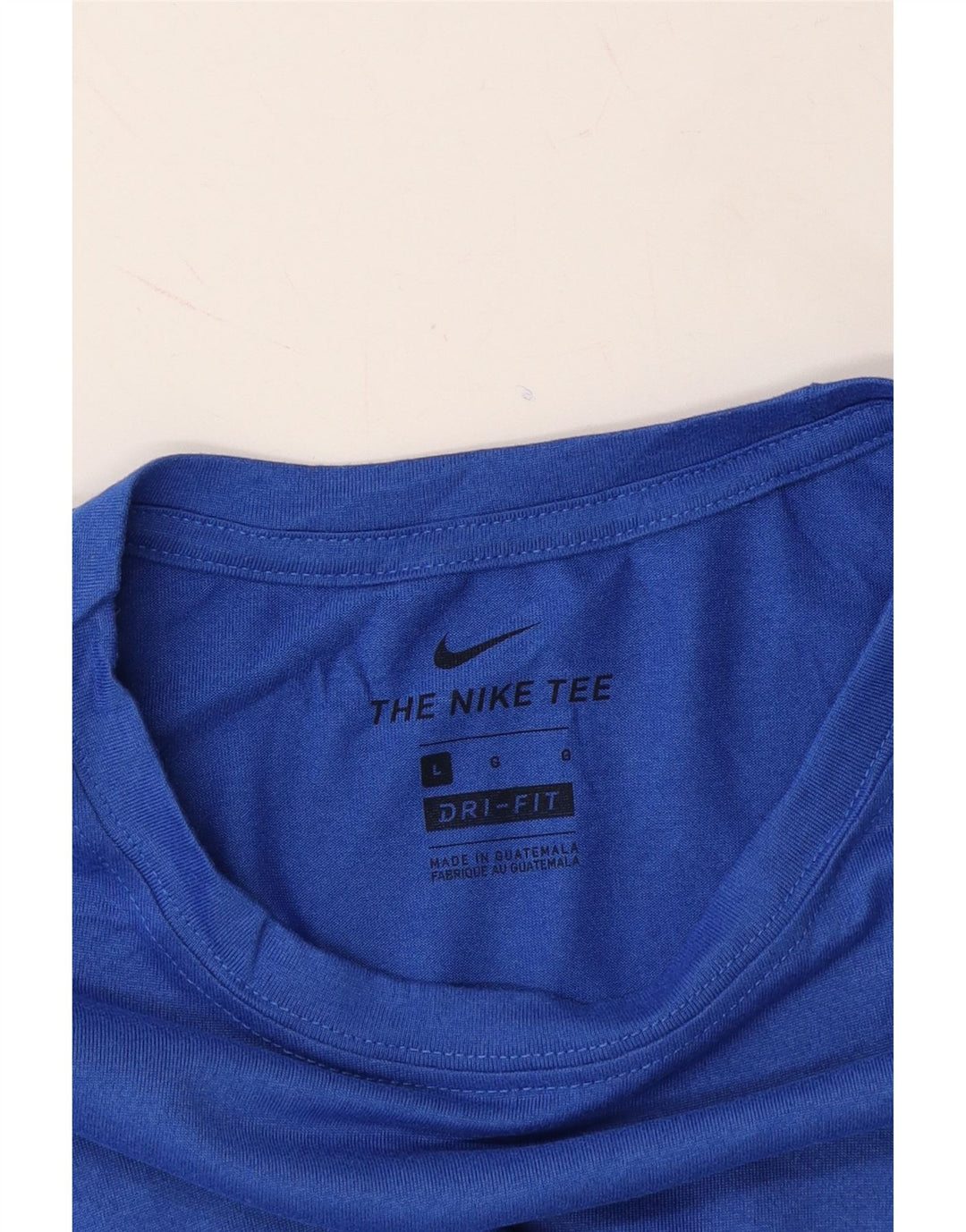 NIKE Mens Dri Fit T-Shirt Top Large Blue Polyester Vintage Nike and Second-Hand Nike from Messina Hembry 
